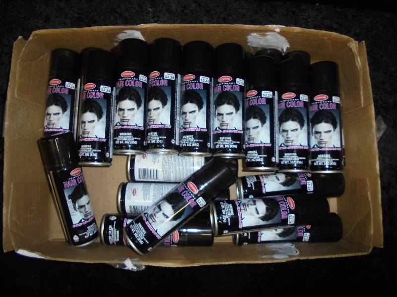 Lot- Temorary Hair Color Cans, Great for Halloween