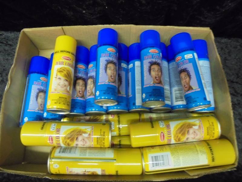 Lot- Temorary Hair Color Cans, Great for Halloween