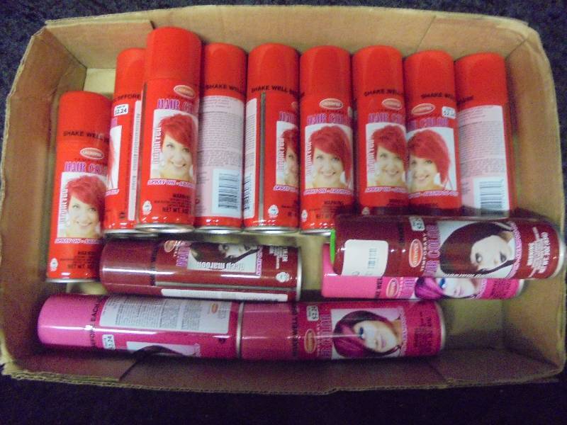Lot- Temorary Hair Color Cans, Great for Halloween