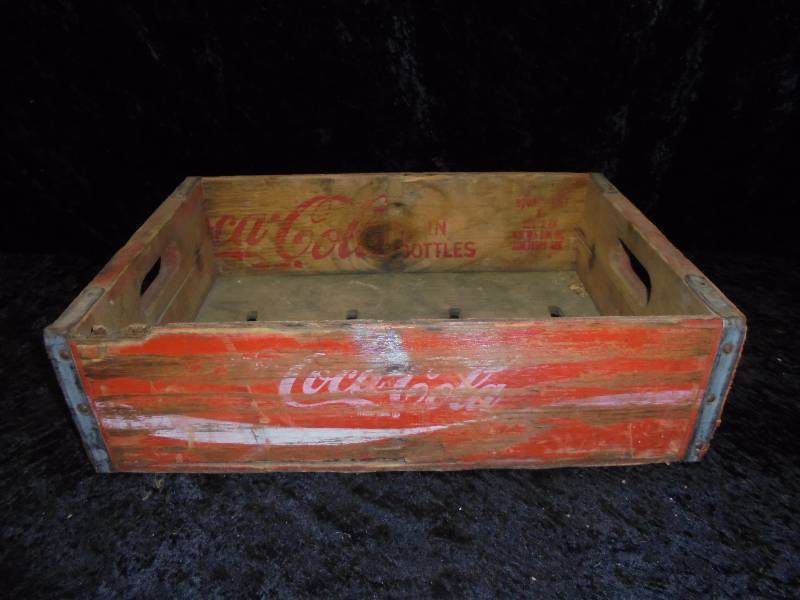 Wood Coca-Cola Crate, 18x12x5