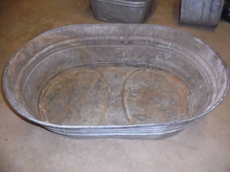 Galvanized Tub, 11x36x24