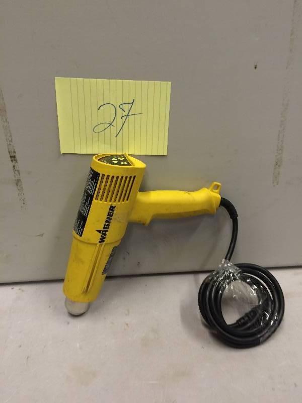 lot 27 image: Wagner 1500-Watt Digital Heat Gun used in working conditions