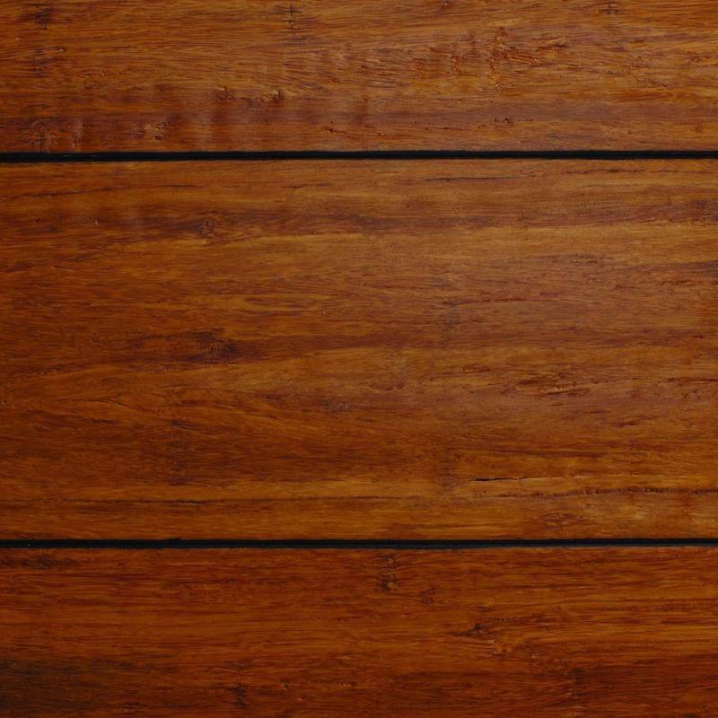 lot 54 image: Home Decorators Strand Woven Distressed Dark Honey 12 in. Thick x Multi Width x 72 in. Length Solid Bamboo Flooring (21.98 sq.ft.case) 1 Case never used