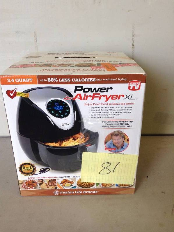 lot 81 image: Power air Fryer XL never used