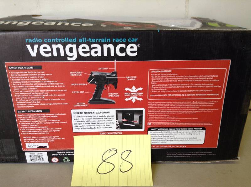 lot 88 image: The Black series Radio Control Racing Vehicle, never used damaged box