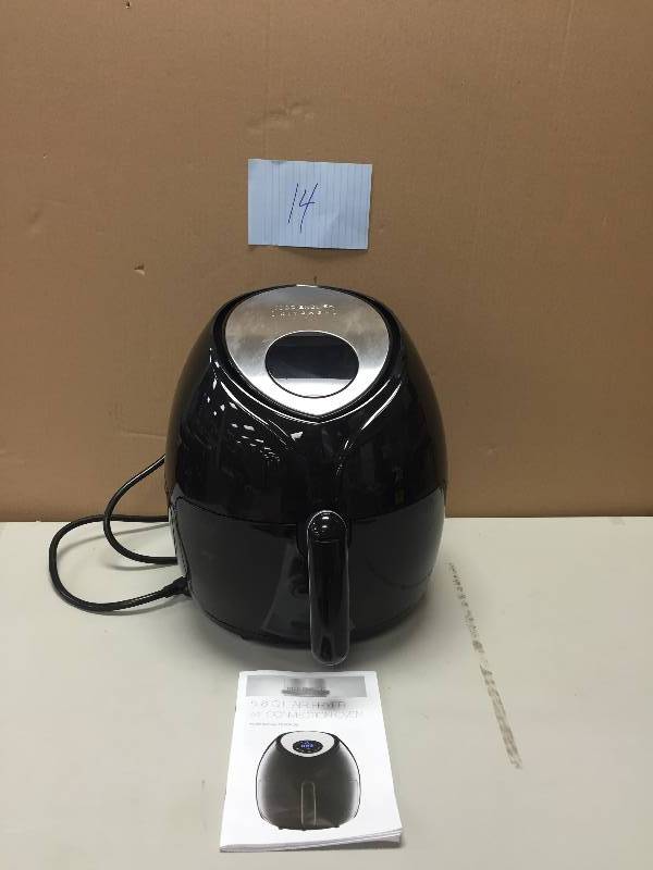 lot 14 image: Todd English 5.8 QT Air Fryer Never used stock and actual photos used to display item