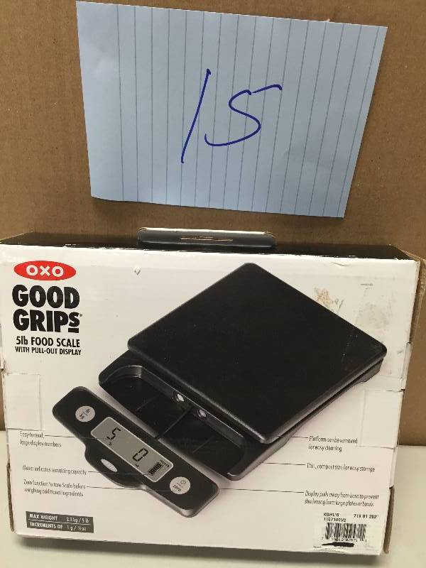 lot 15 image: OXO Good Grips 5 Lb Food Scale New
