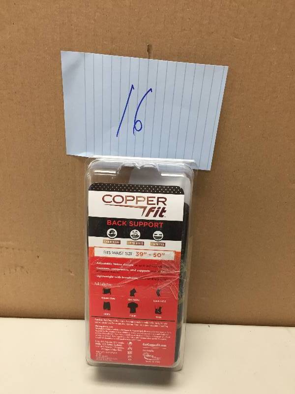 lot 16 image: Copper Fit Back Support