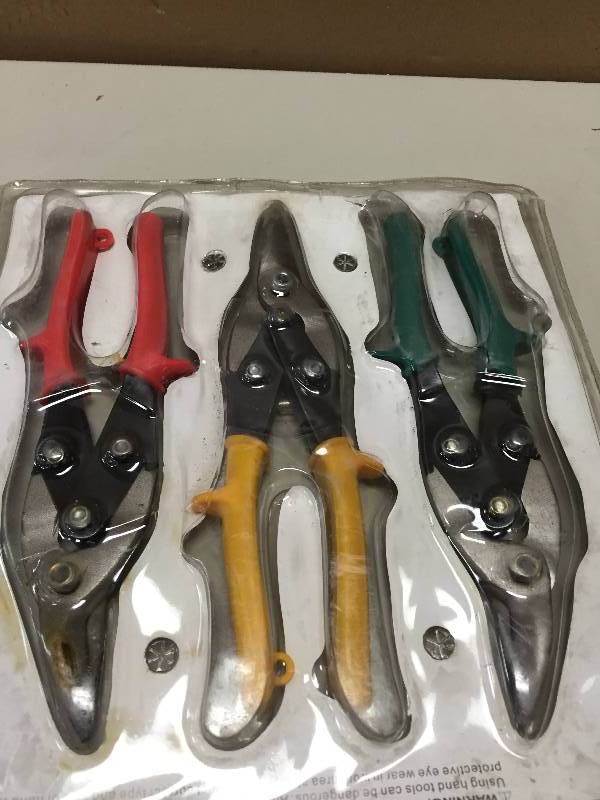 lot 48 image: Licota 3 PC Aviation Tin Snip Set New