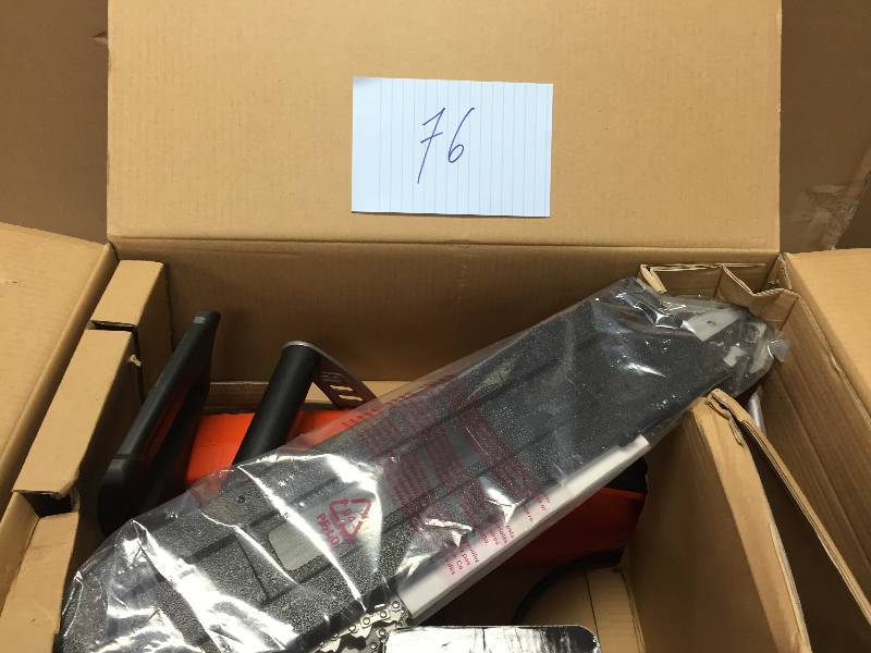 lot 76 image: Black & Decker CS1518 Chain Saw Corded 15 Amp 18Inch Never used stock and actual photios used to display item