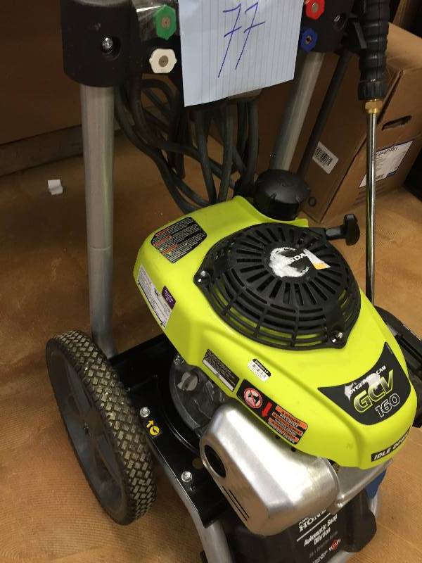 lot 77 image: Ryobi 2800 PSI Preassure Washer in like new condition Stock and actual photos used to display item