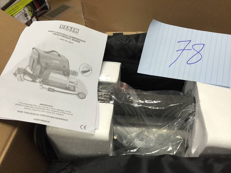 lot 78 image: Viair 400P Portable Compressor new stock and actual photos used to display item