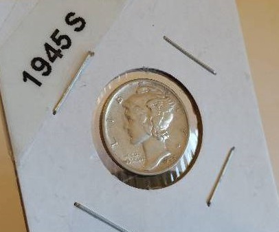 1945-S (San Francisco Mint) Mercury Dime - See pictures for high quality
