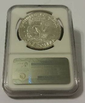NGC Certified 1971-S (San Francisco Mint) Eisenhower Silver Dollar in Mint State 66 (MS66) Condition