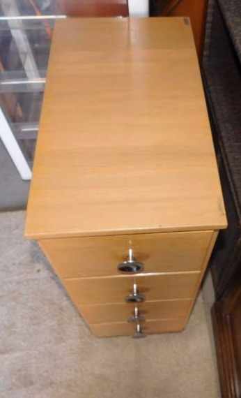 mini dropleaf table and 4 drawer cabinet
