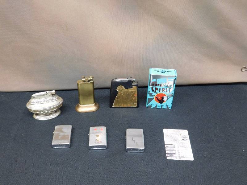 6 vintage lighters 3 are zippo