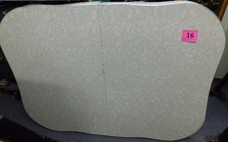 Double kidney shaped formica table