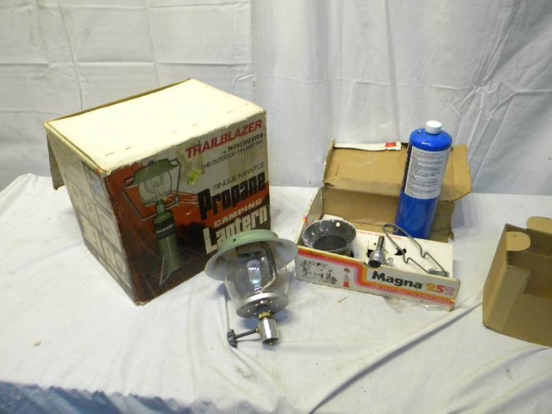 lot 61 image: Propane Camping Lantern Heater and Torch Kit