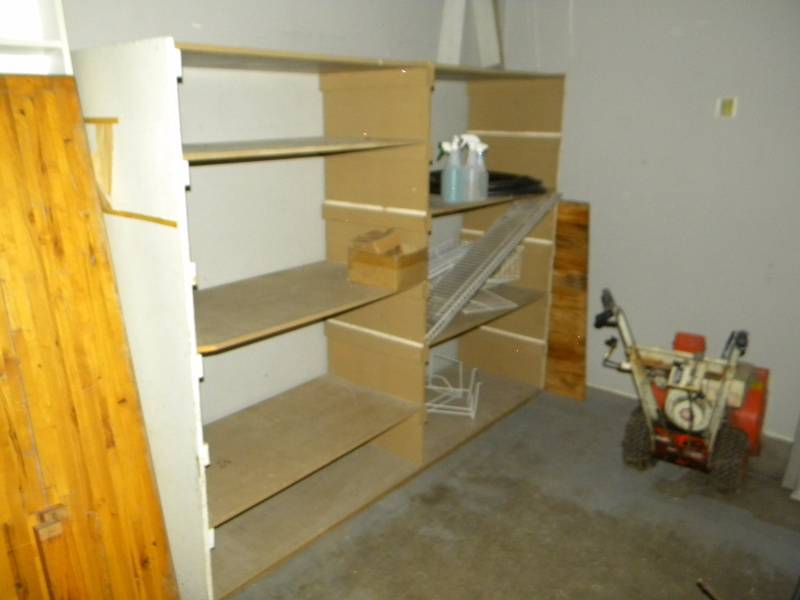 lot 77 image: Wood Shelving Unit