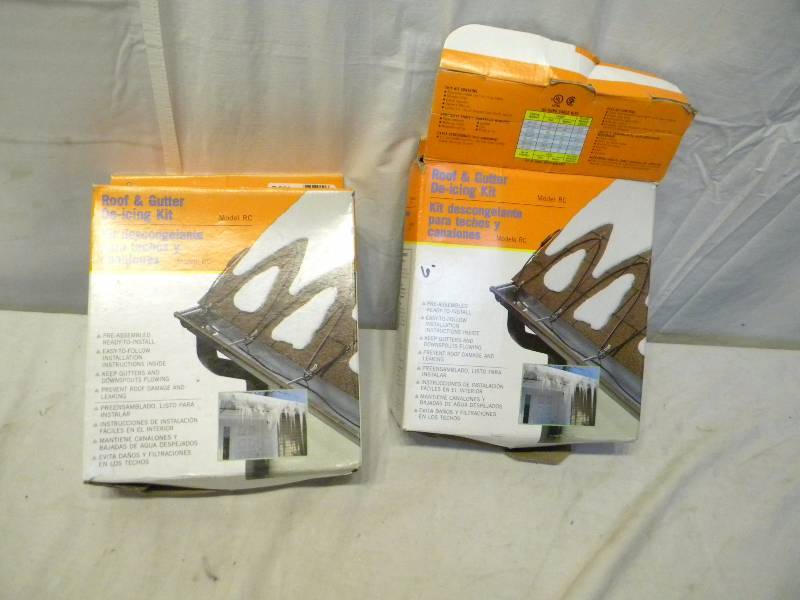 lot 108 image: Roof and Gutter De-Icing Kits