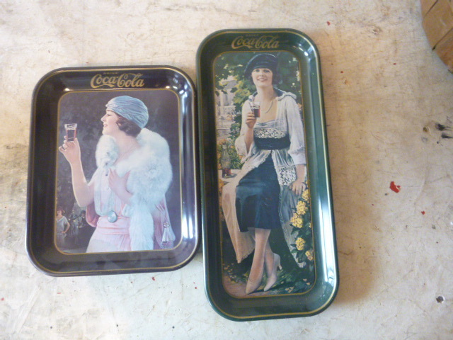 lot 61 image: Coca-Cola Memorabilia Serving Trays