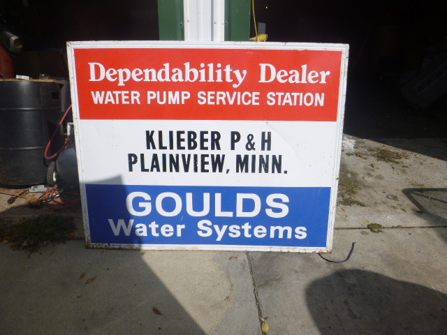 lot 102 image: Metal Sign