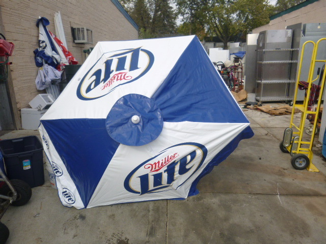 lot 131 image: Miller Lite Patio Umbrella
