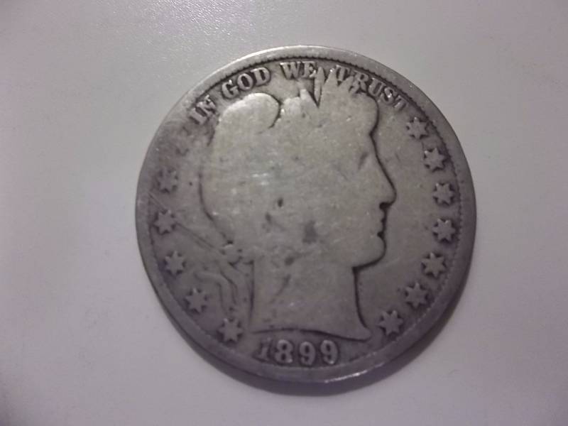 1899  Barber Half Dollar