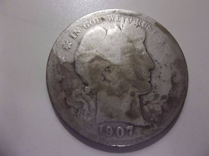 1907 S Barber Half Dollar