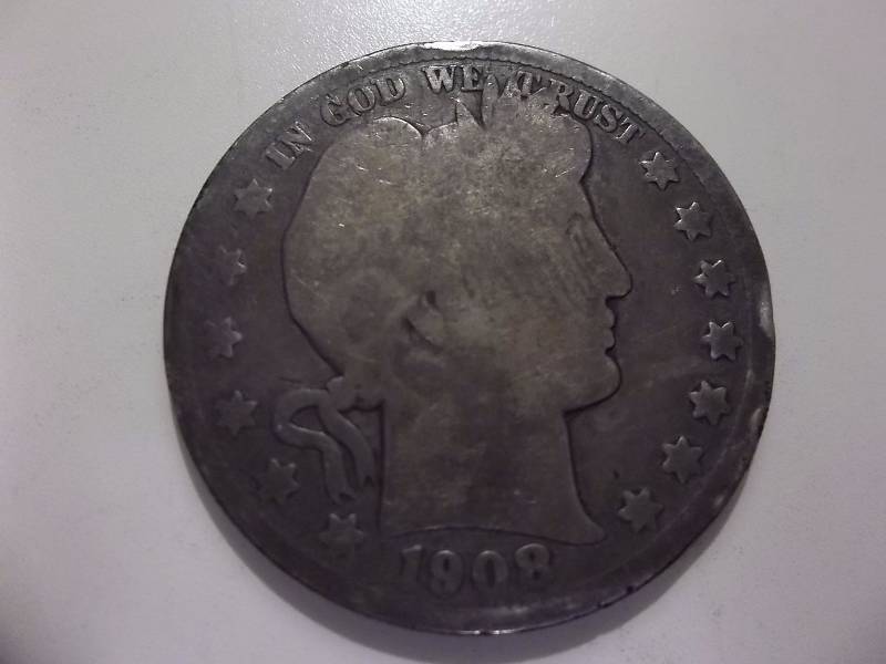 1908 D Barber Half Dollar