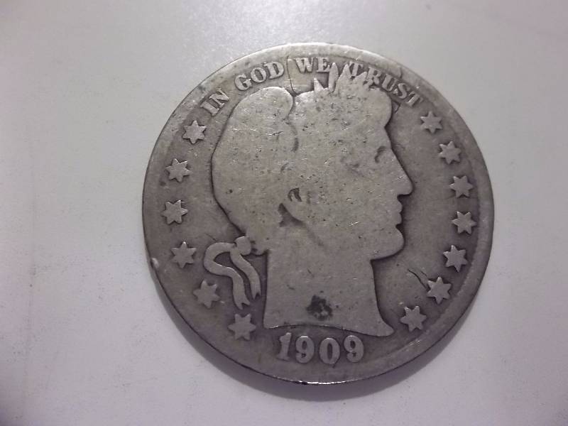 1909 O Barber Half Dollar