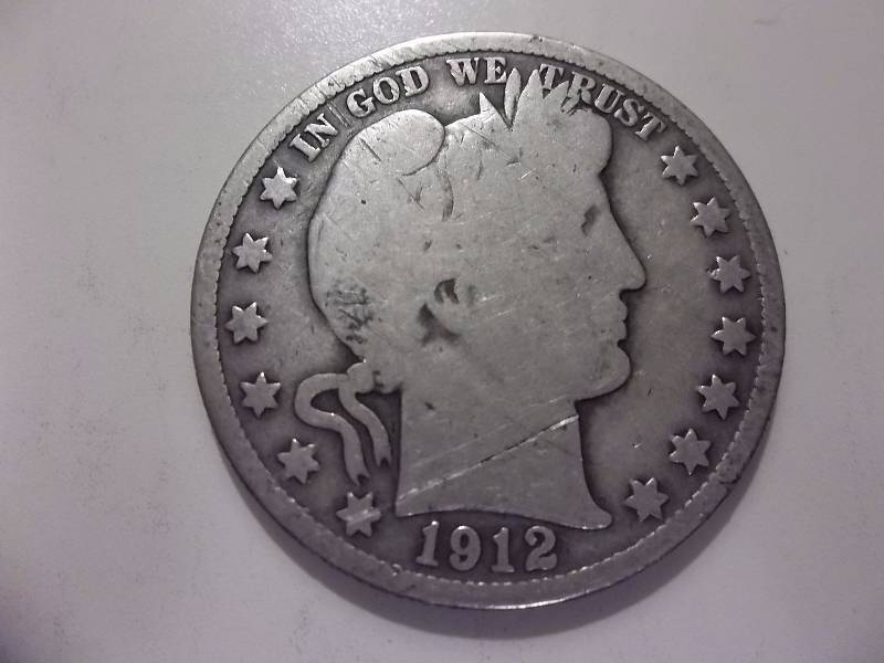 1912 S Barber Half Dollar