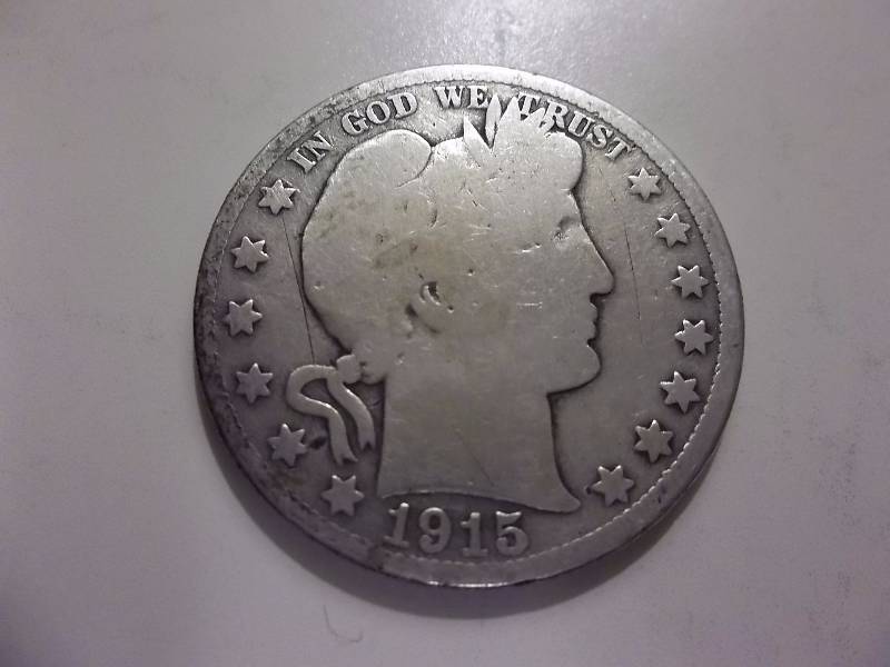 1915 D Barber Half Dollar