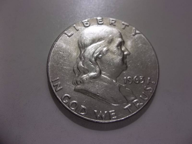 1963 Franklin Half Dollar Better Grade & Brilliant