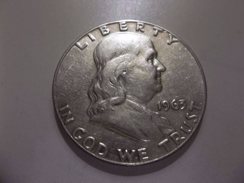1963 D Franklin Half Dollar Better Grade & Brilliant