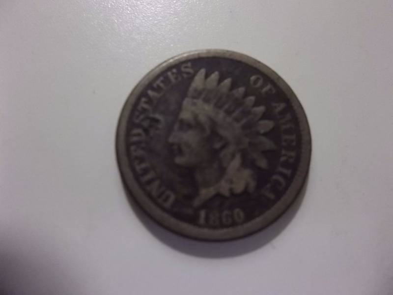 1860 Indian Head Bronze Cent