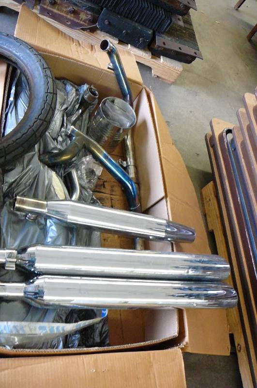 lot 106 image: Motor cycle parts