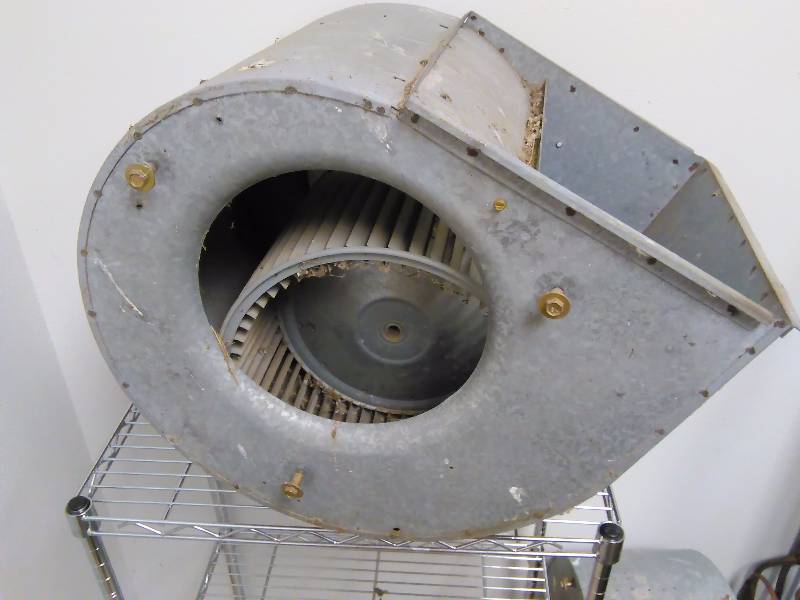 lot of 2 - 12 Squirrel cage blower and housing.