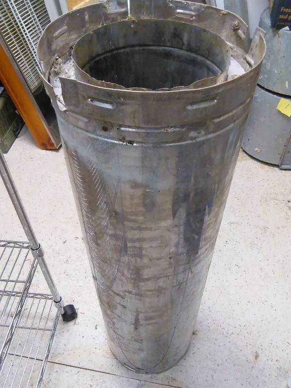 Double Wall insulated chimney pipe (inside wall 8�, outside wall 11�, 36� long)