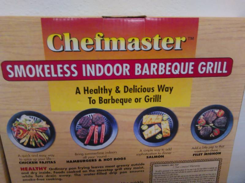 2 Chef-Master Smokeless Indoor Barbeque Grills