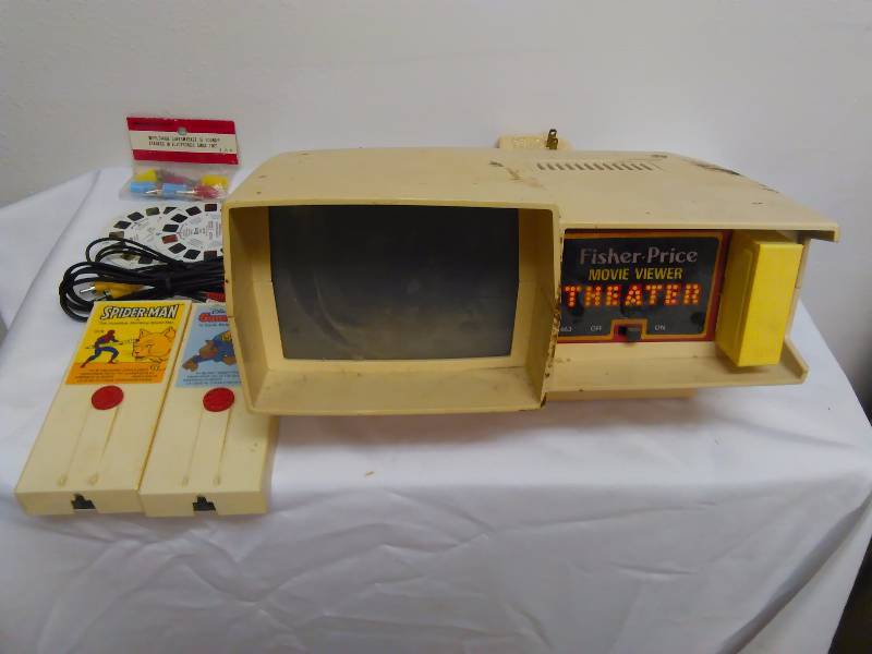 Vintage Fisher Price Movie viewer theater, powers on