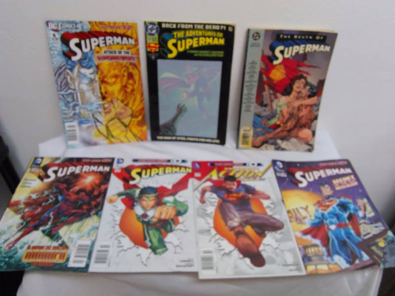 DC Comic Books Superman (7) excellent condition