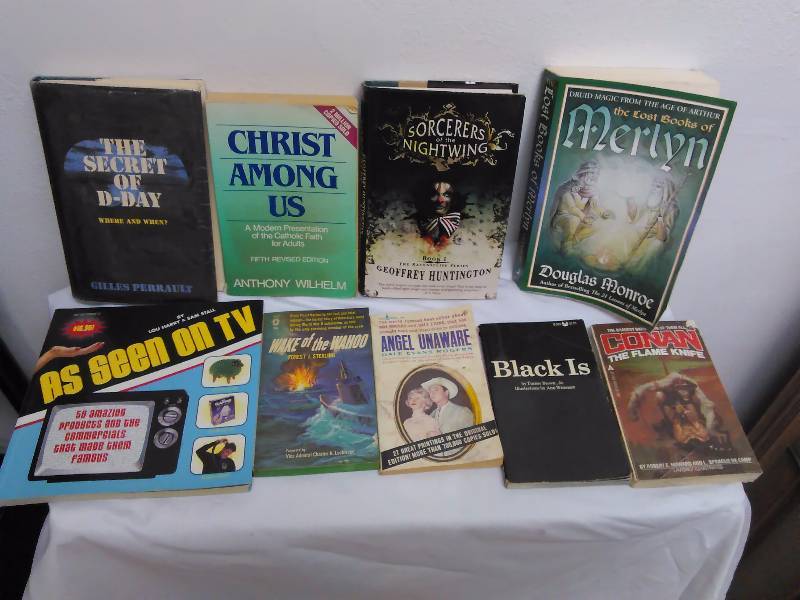 Assorted Books, Merlyn, D-Day and more See Pictures for full description