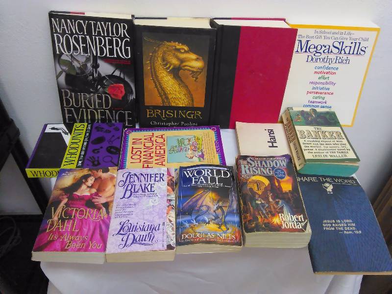 Books (13), Christopher Paolini and various other novels