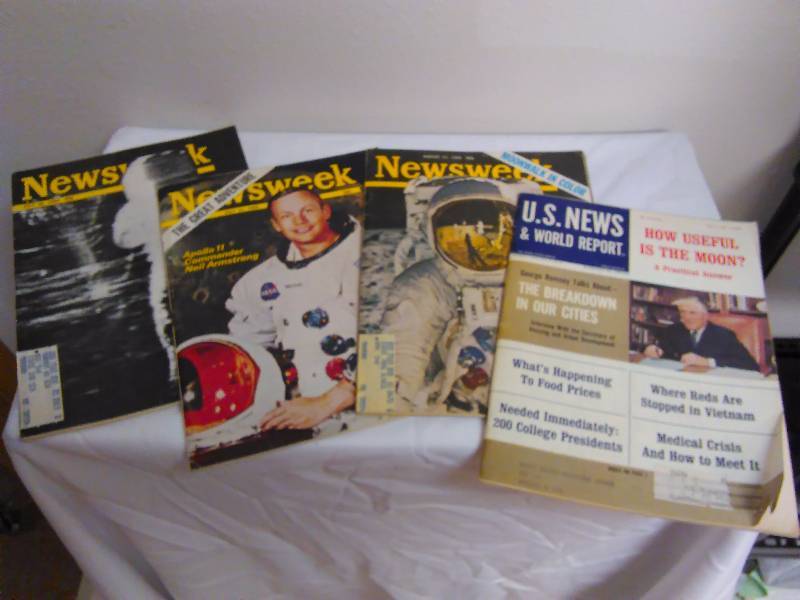 Moon Landing, Vintage Collector Magazines
