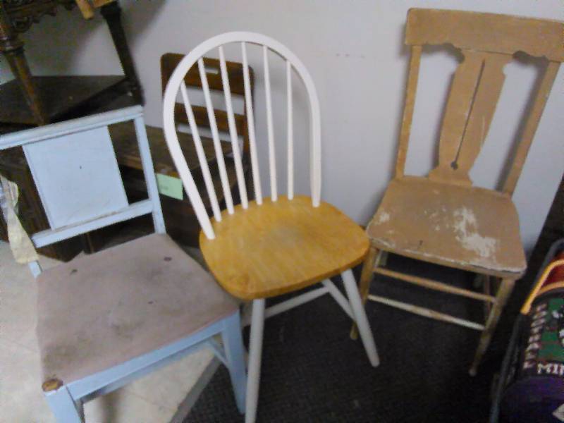Vintage Wood Chairs (3)