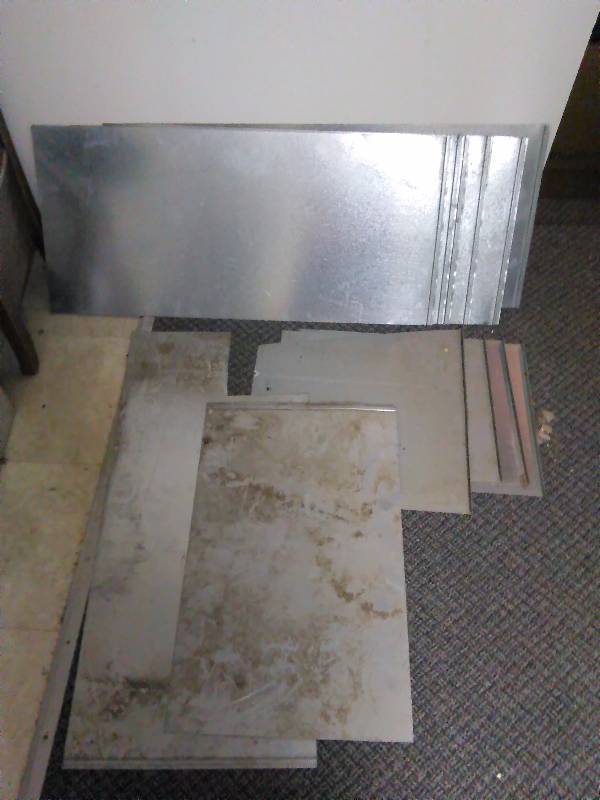 New Galvanized flat sheet metal 6  35� X 17� and (6) Misc.