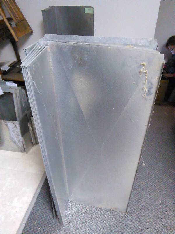 New Duct Work Galvanized 4� X 8� X 18� (5) and 4� X 8� X 20� (2)