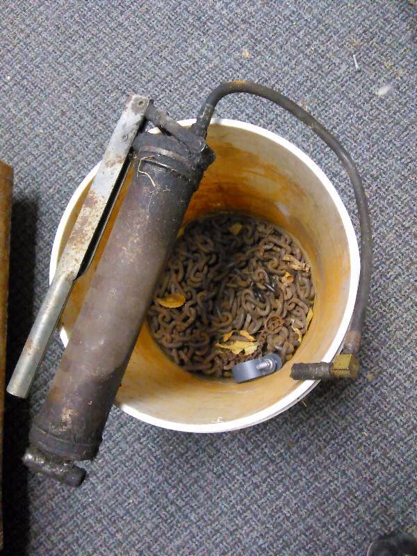 Vintage Grease Gun and more chain
