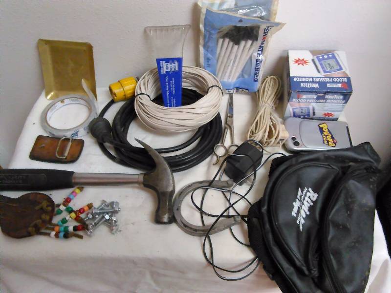 Misc. household, blood pressure cuff � new in box and more